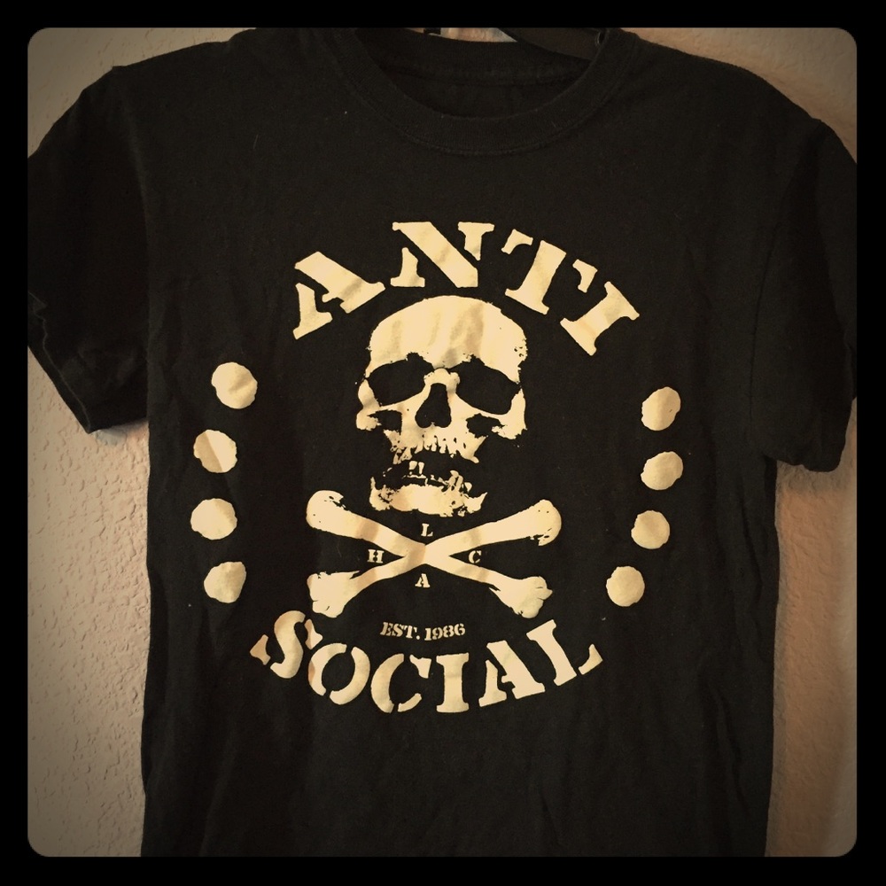 Anti social t shirt